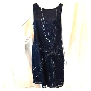 Size 14 Pisarro Nights Beaded Dress